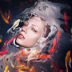 Портреты девушек под водой студии Staudinger + Franke | Фотограф Команда foto.by | foto.by фото.бай