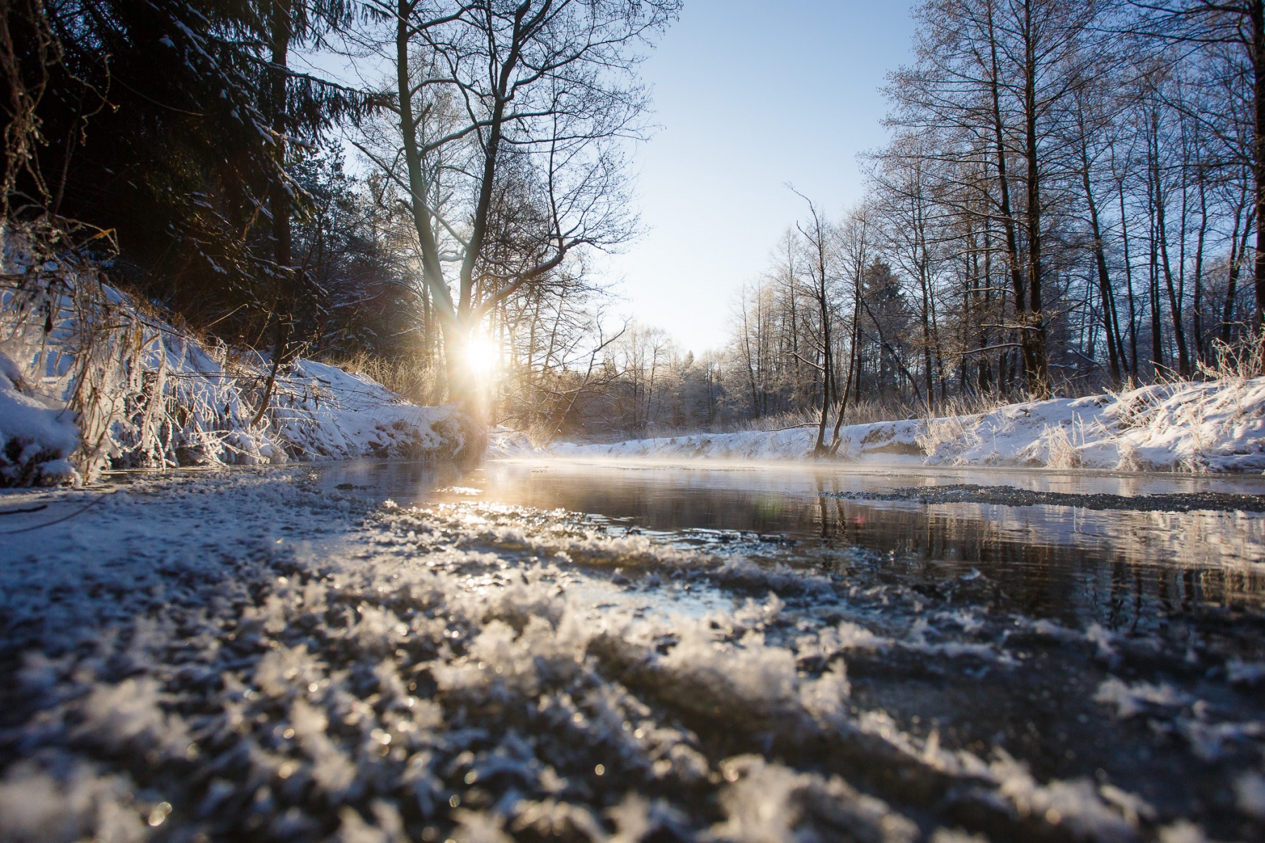 Как замерзают реки | Фотограф Alexander Korsakov | foto.by фото.бай