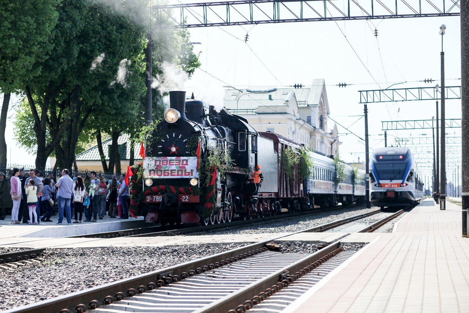 Поезд победы в г.Барановичи | Фотограф Михаил Пестрак | foto.by фото.бай