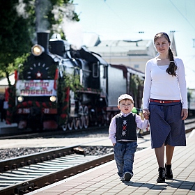 фотограф Михаил Пестрак. Фотография "Поезд победы в г.Барановичи"