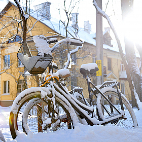 Снежный велосипед | Фотограф Александр Кузнецов | foto.by фото.бай