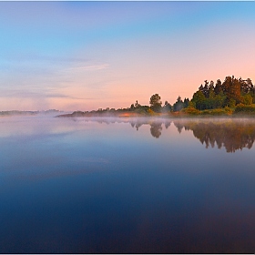 Рассвет и река | Фотограф Сергей Шабуневич | foto.by фото.бай