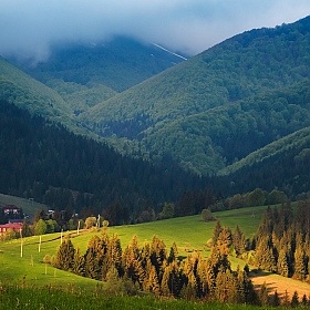 фотограф Ольга Коваленкова. Фотография "облачный рассвет в горах"