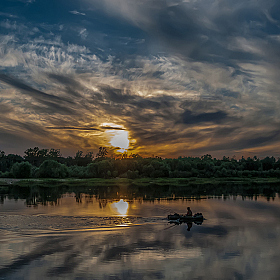 Закат на Припяти 2 | Фотограф Вiктар Стрыбук | foto.by фото.бай