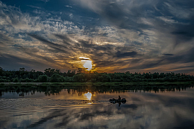 Закат на Припяти 2 | Фотограф Вiктар Стрыбук | foto.by фото.бай