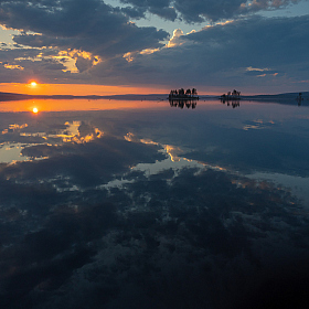 фотограф Олег Москаленко. Фотография "закат на Кунд озере"