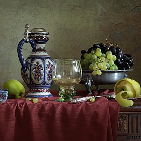 фотограф Татьяна Карачкова. Фотография "С белым вином и виноградом"