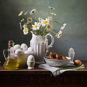 Летний натюрморт с яйцами | Фотограф Татьяна Карачкова | foto.by фото.бай