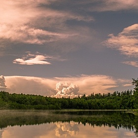 фотограф Евгений Небытов. Фотография "Штиль на безымянном лесном озере"