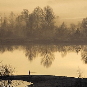 фотограф Сергей Шляга. Фотография "наедине с рекой"