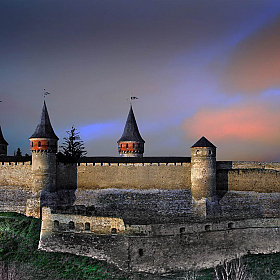 фотограф Сергей Мельник. Фотография "Вечерняя панорама Каменец-Подольской крепости"