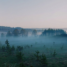 фотограф Вадзім Краўцоў. Фотография "Туман. Восход."