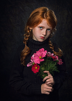 Портрет с цветами | Фотограф Елена Ерошевич | foto.by фото.бай