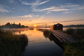 рассвет на озере | Фотограф Виталий Полуэктов | foto.by фото.бай