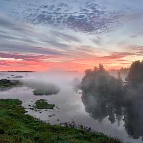 фотограф Виталий Полуэктов. Фотография "туманное утро на Клязьме"