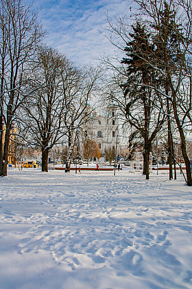В зимнем сквере. | Фотограф Александр Архипов | foto.by фото.бай