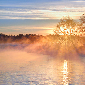 фотограф Ольга Максимова. Фотография "Зимнее утро на реке"