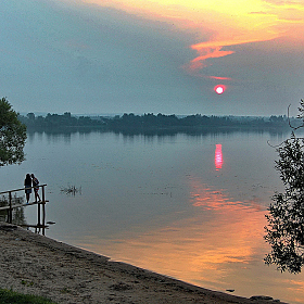 Закат над озером | Фотограф Vladimir Bezborodov | foto.by фото.бай