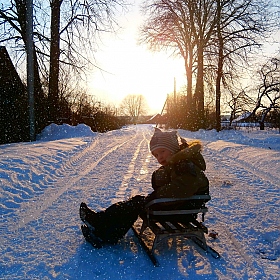 фотограф Анастасия Жандарова. Фотография "зимой в деревне"