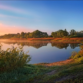 Рассвет на реке | Фотограф Сергей Шабуневич | foto.by фото.бай