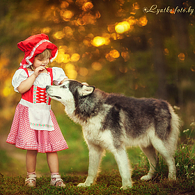 фотограф Светлана Лютько. Фотография "Красная шапочка и серый волк"