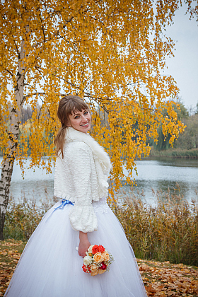Невеста и Осень | Фотограф Михаил Урбанович | foto.by фото.бай