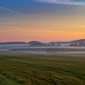 Рассвет и туман | Фотограф Сергей Шабуневич | foto.by фото.бай