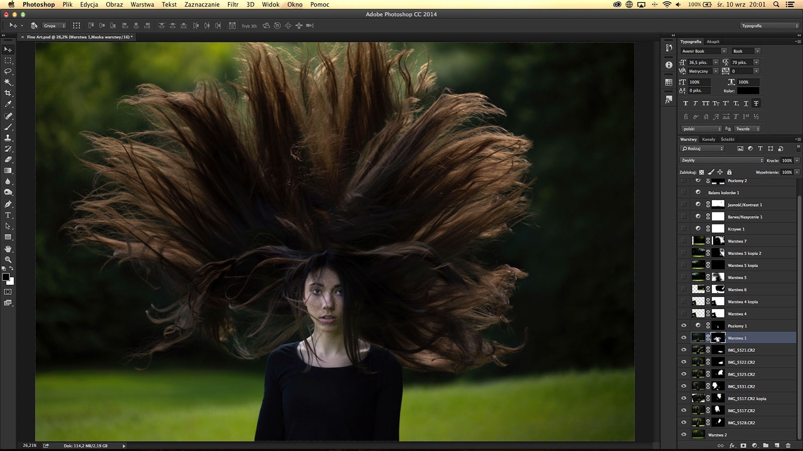как создать пышные растрепанные волосы в photoshop