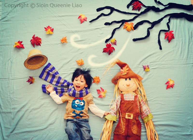 креативные портреты детей куини ляо