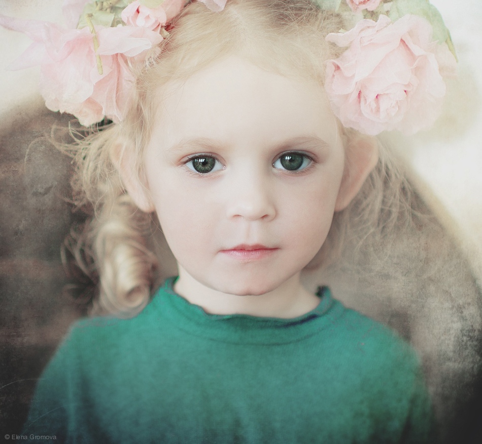 Маленькая леночка. Громова Кальминская Епена. Детские портреты фото.