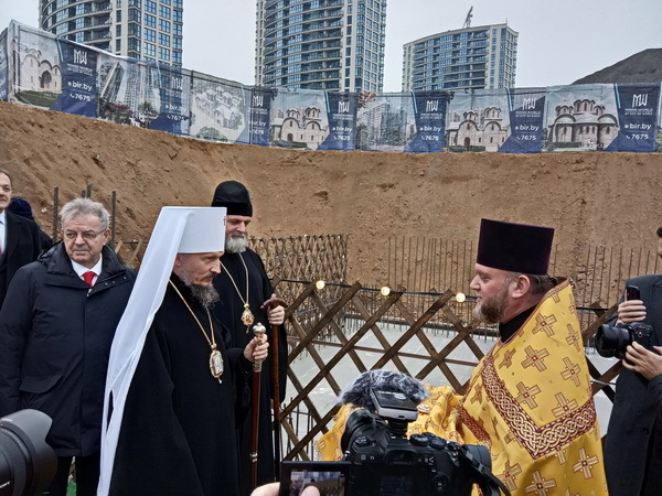 молебен с закладкой капсулы в основании церкви в честь саввы освящённого