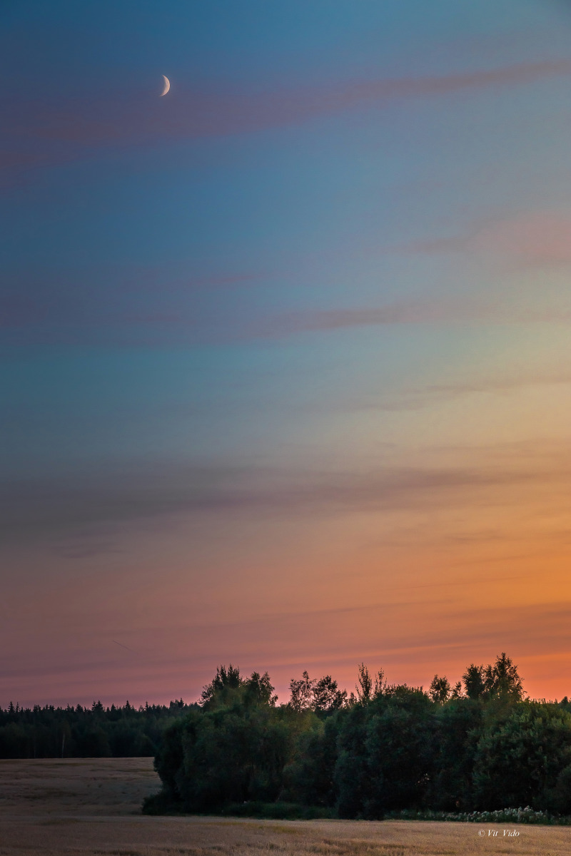 Закат над скошенными полями, Беларусь | Фотограф Виталий Дорош | foto.by фото.бай