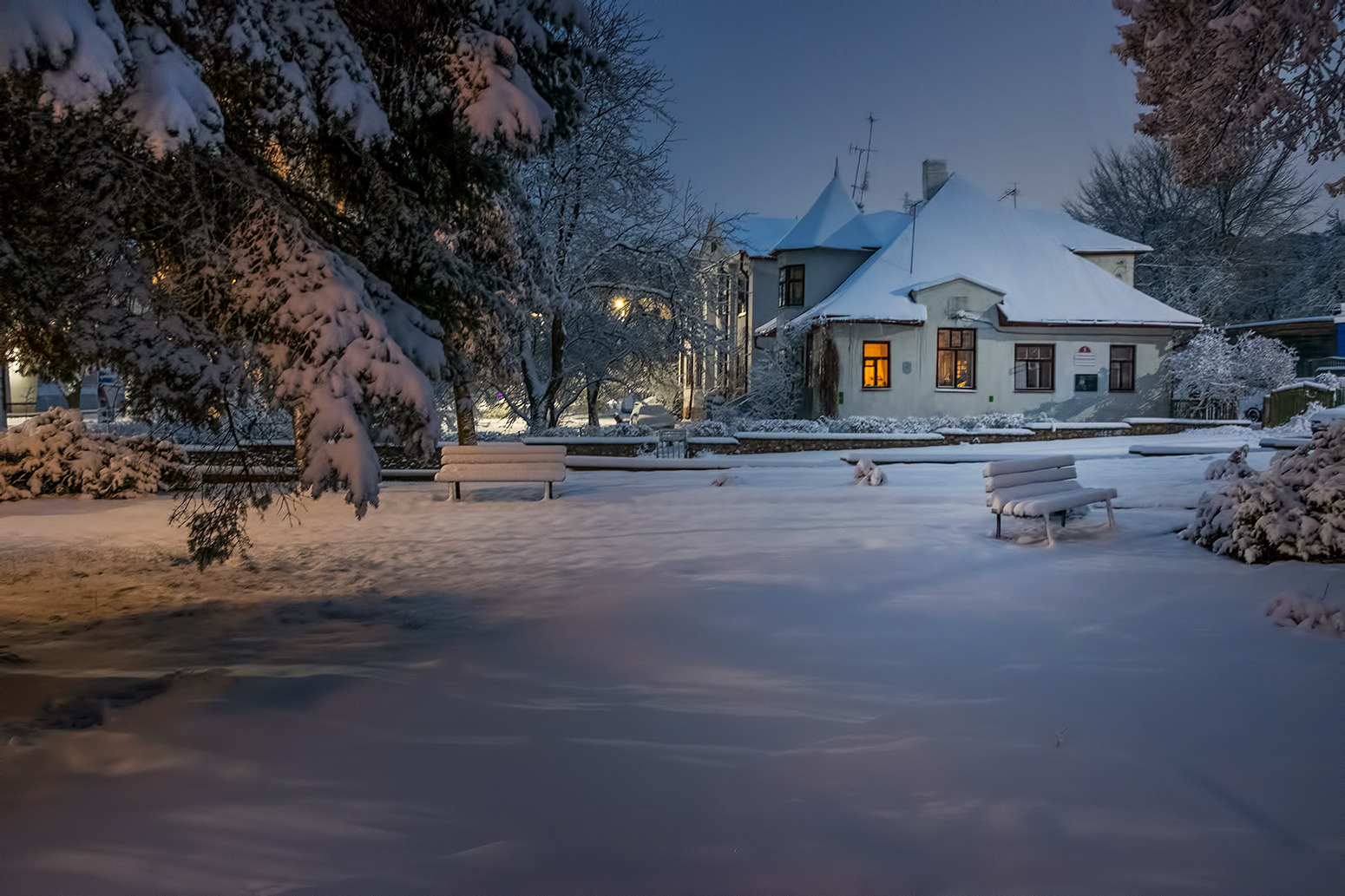 Зимний вечерок | Фотограф Александр Шатохин | foto.by фото.бай