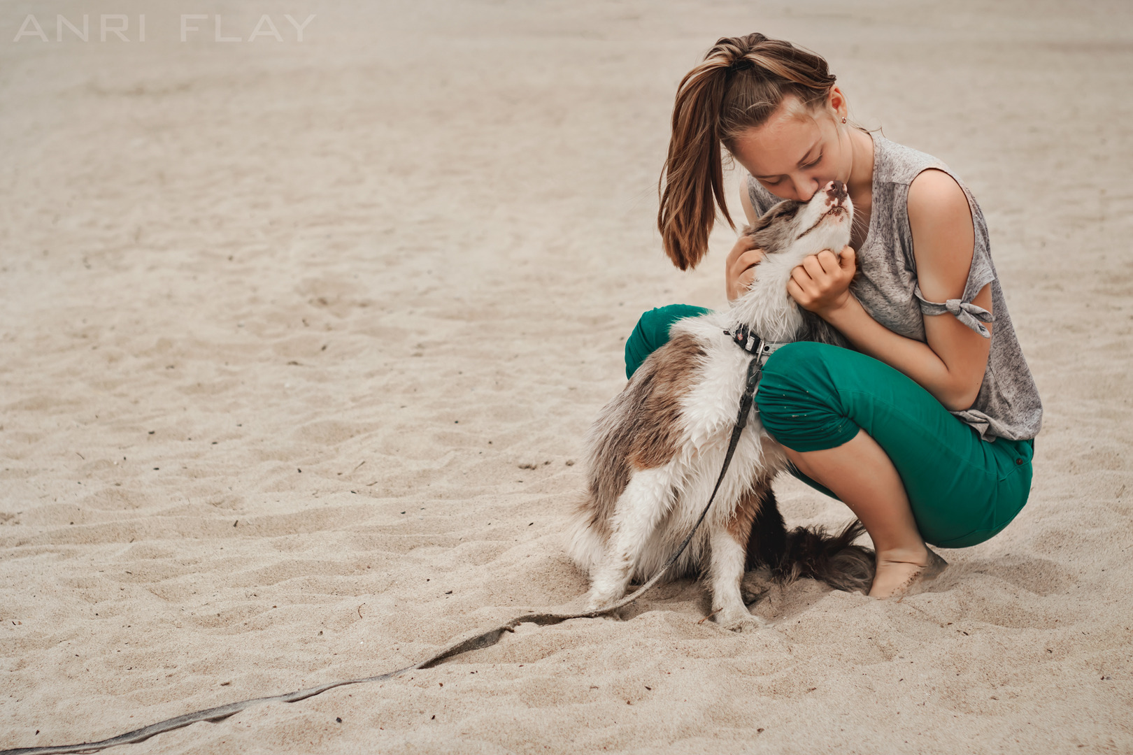 Лиза и ее бордер колли Лео | Фотограф Анна Савченко | foto.by фото.бай