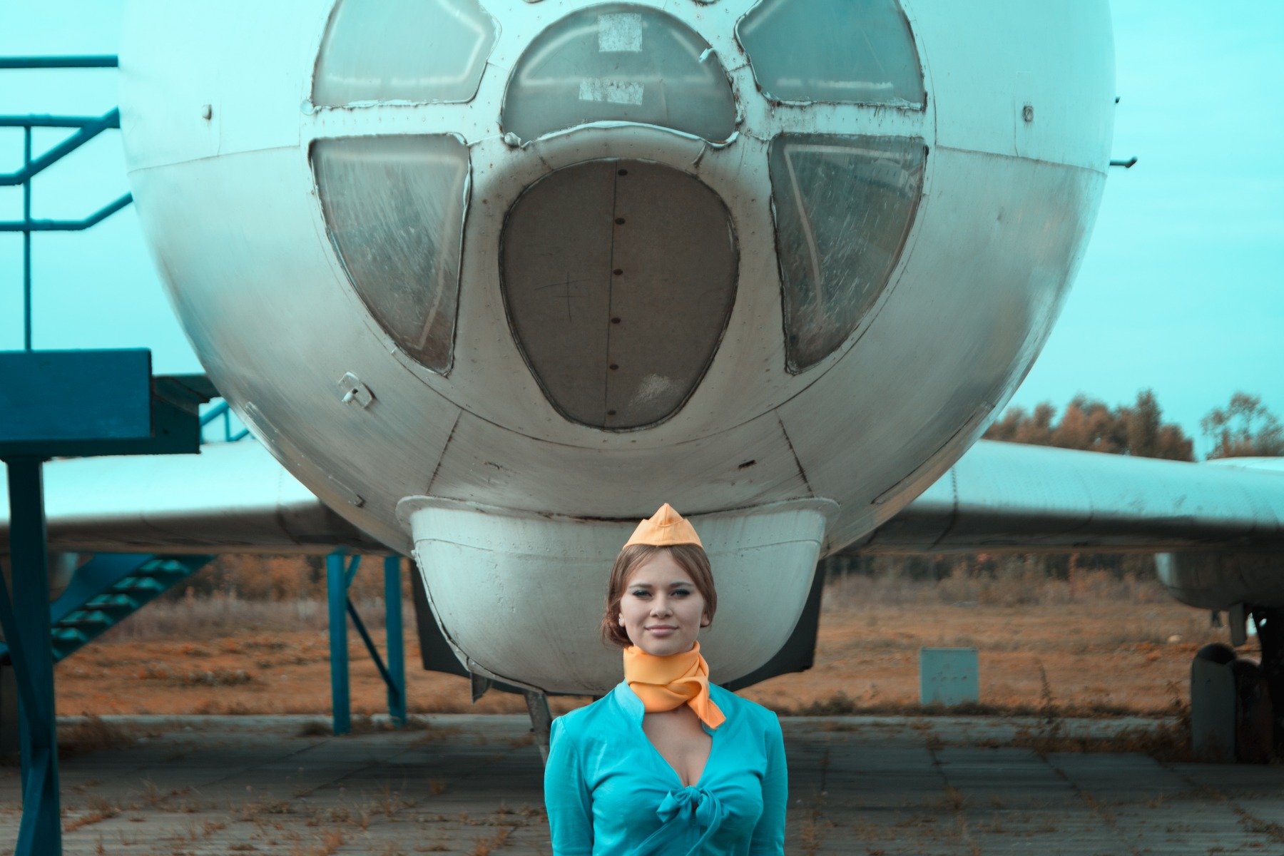 Девушка и самолет | Фотограф Тимофей Евсеев | foto.by фото.бай