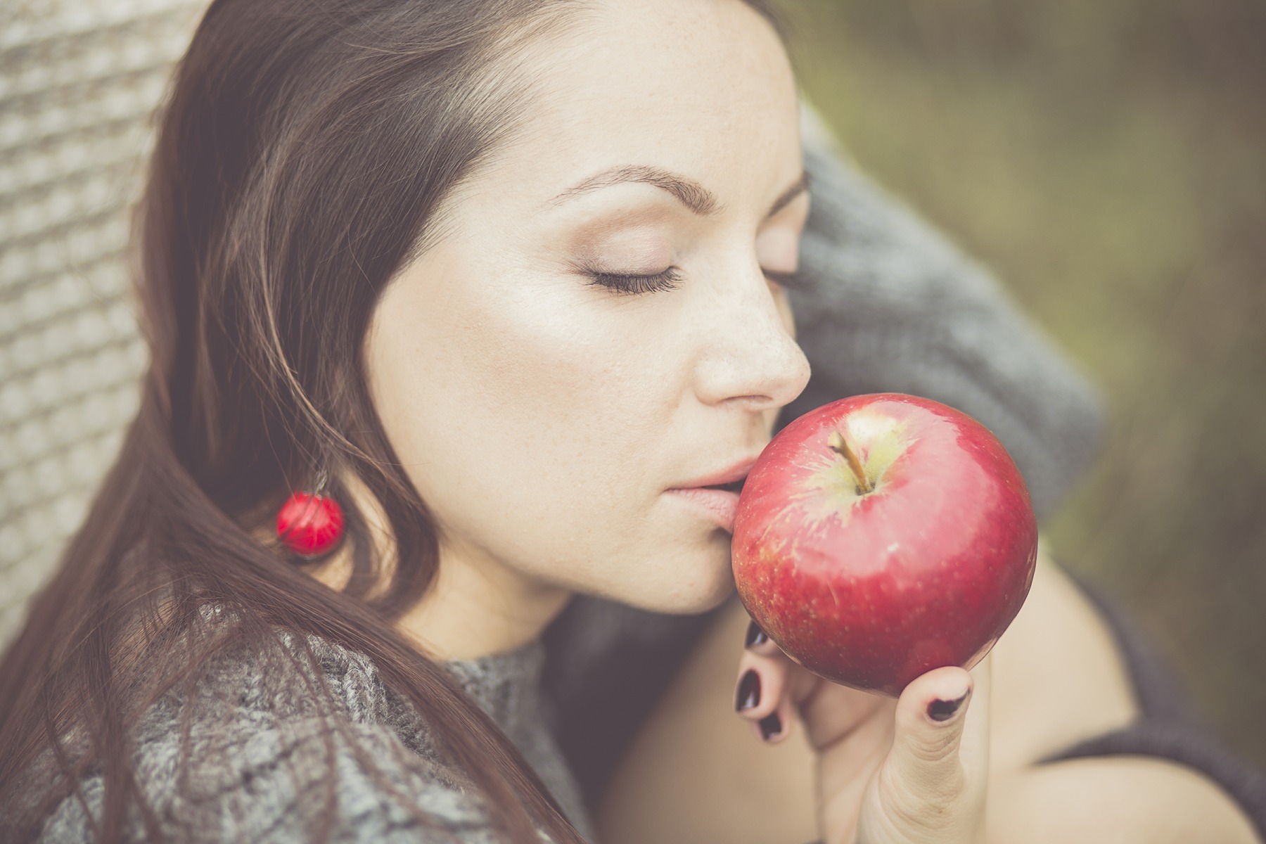 Девушка с яблоками фотосессия