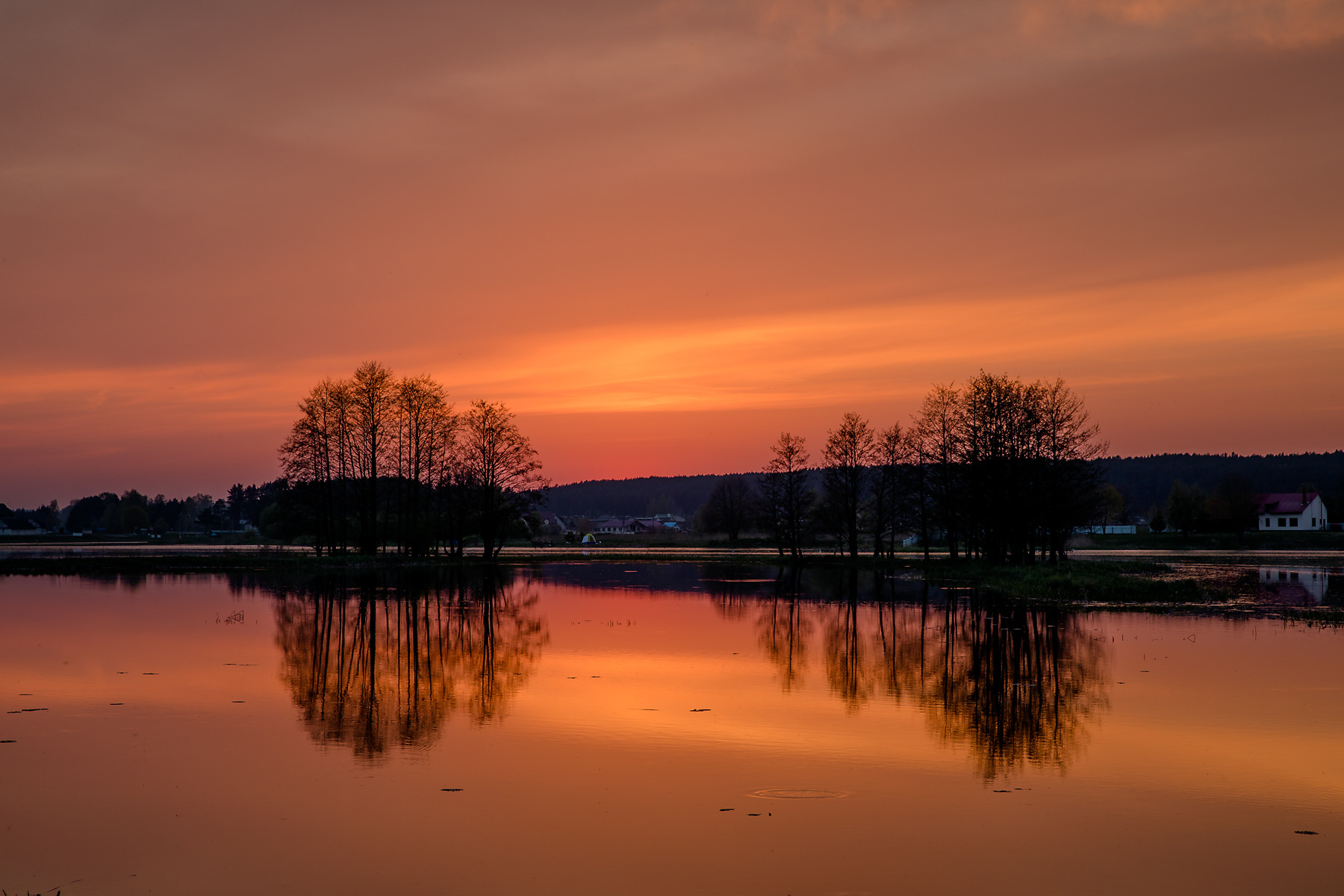 Закат на озере | Фотограф Алеся Максименко | foto.by фото.бай