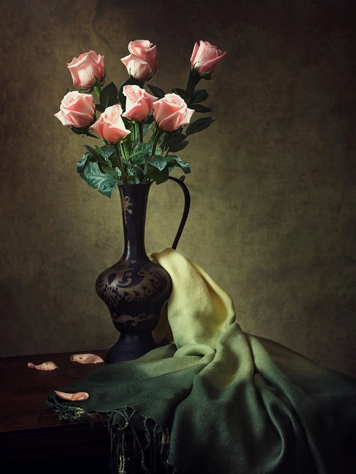 Натюрморт с розовыми розами | Фотограф Ирина Приходько | foto.by фото.бай