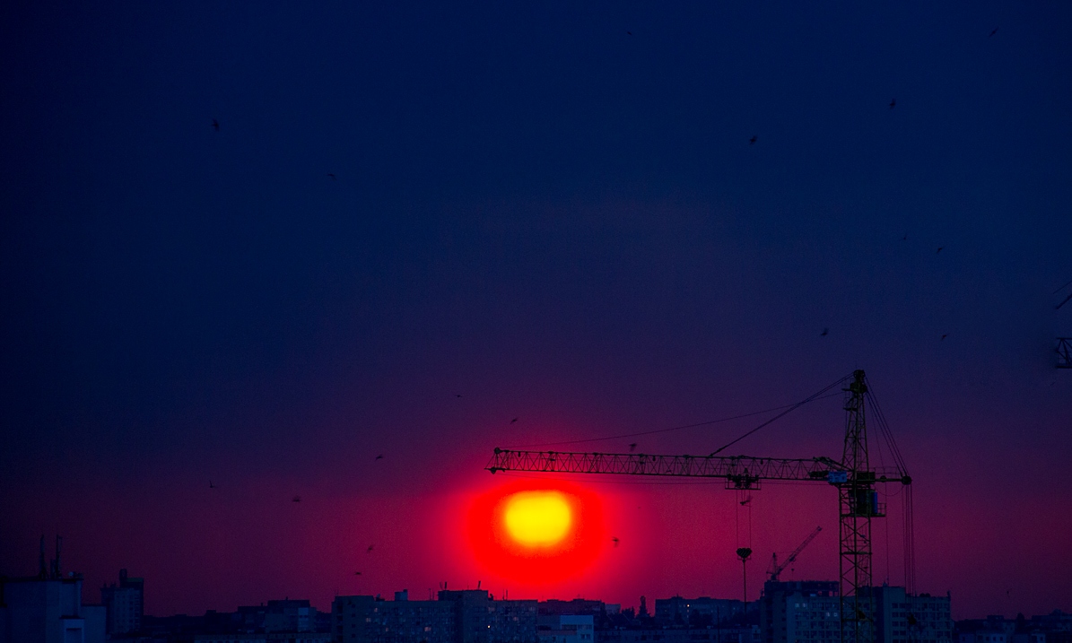Городской закат | Фотограф Svetlana Varabyova | foto.by фото.бай