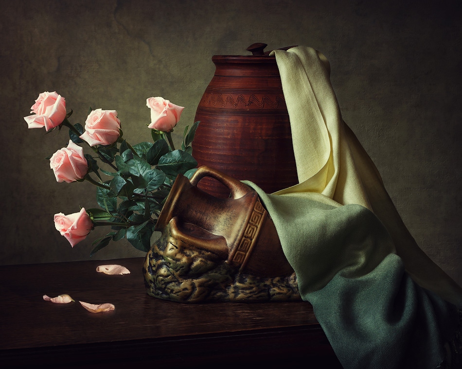 Натюрморт с розовыми розами | Фотограф Ирина Приходько | foto.by фото.бай