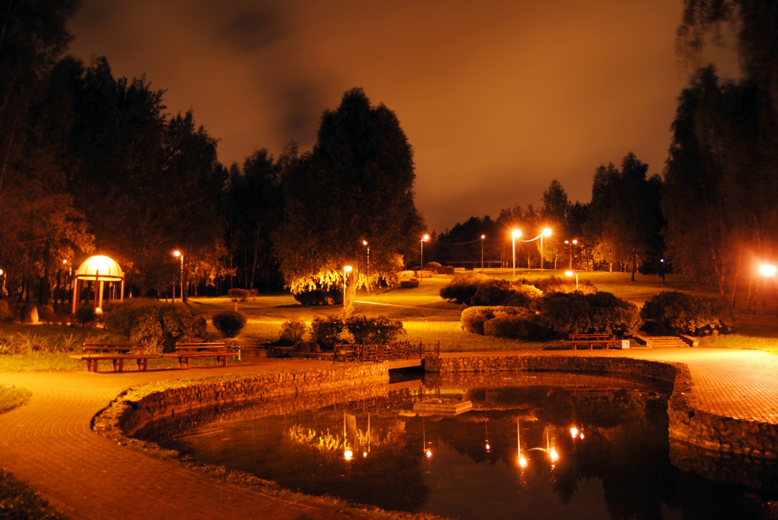 Ночной парк | Фотограф Константин Ковалев | foto.by фото.бай