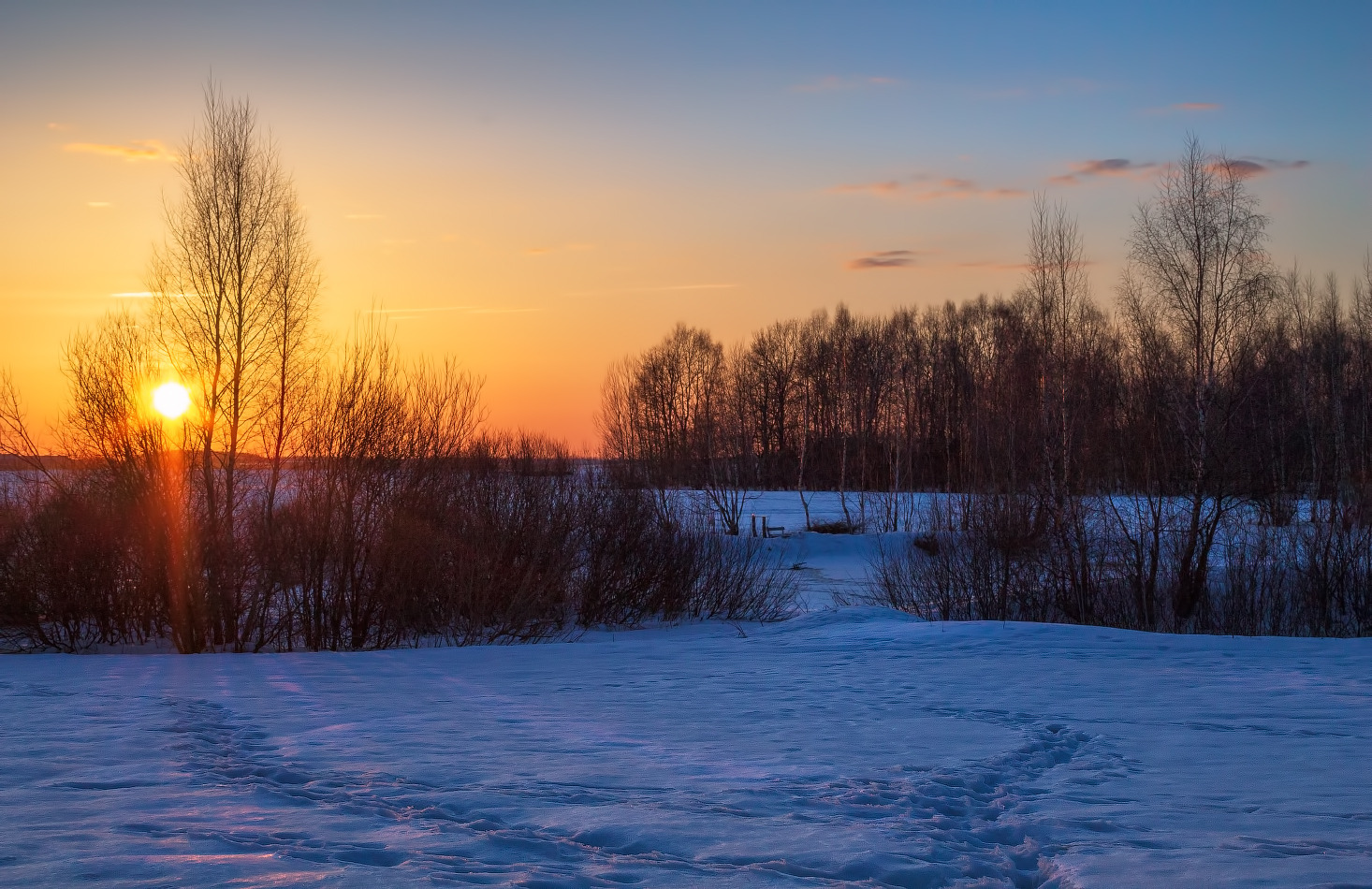 Зимний вечер | Фотограф Сергей Шабуневич | foto.by фото.бай