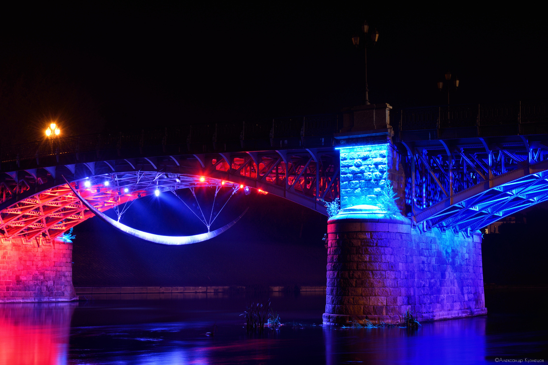 Мост с подсветкой | Фотограф Александр Кузнецов | foto.by фото.бай