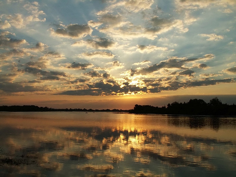 Рассвет над рекой Сож | Фотограф Алексей Чепленко | foto.by фото.бай
