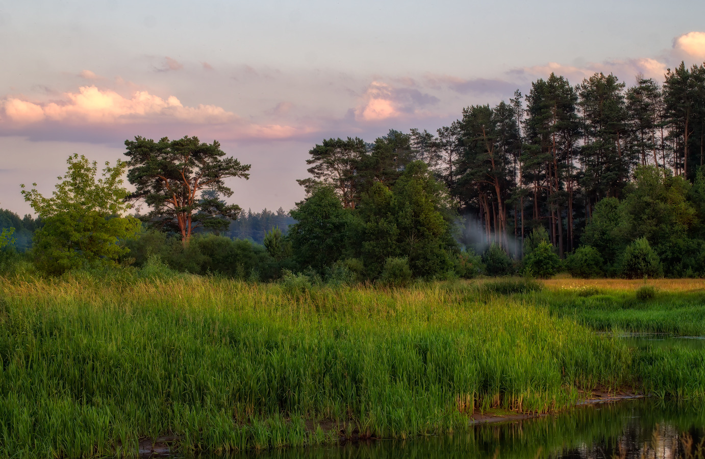Вечерело на берегу реки | Фотограф Сергей Шабуневич | foto.by фото.бай
