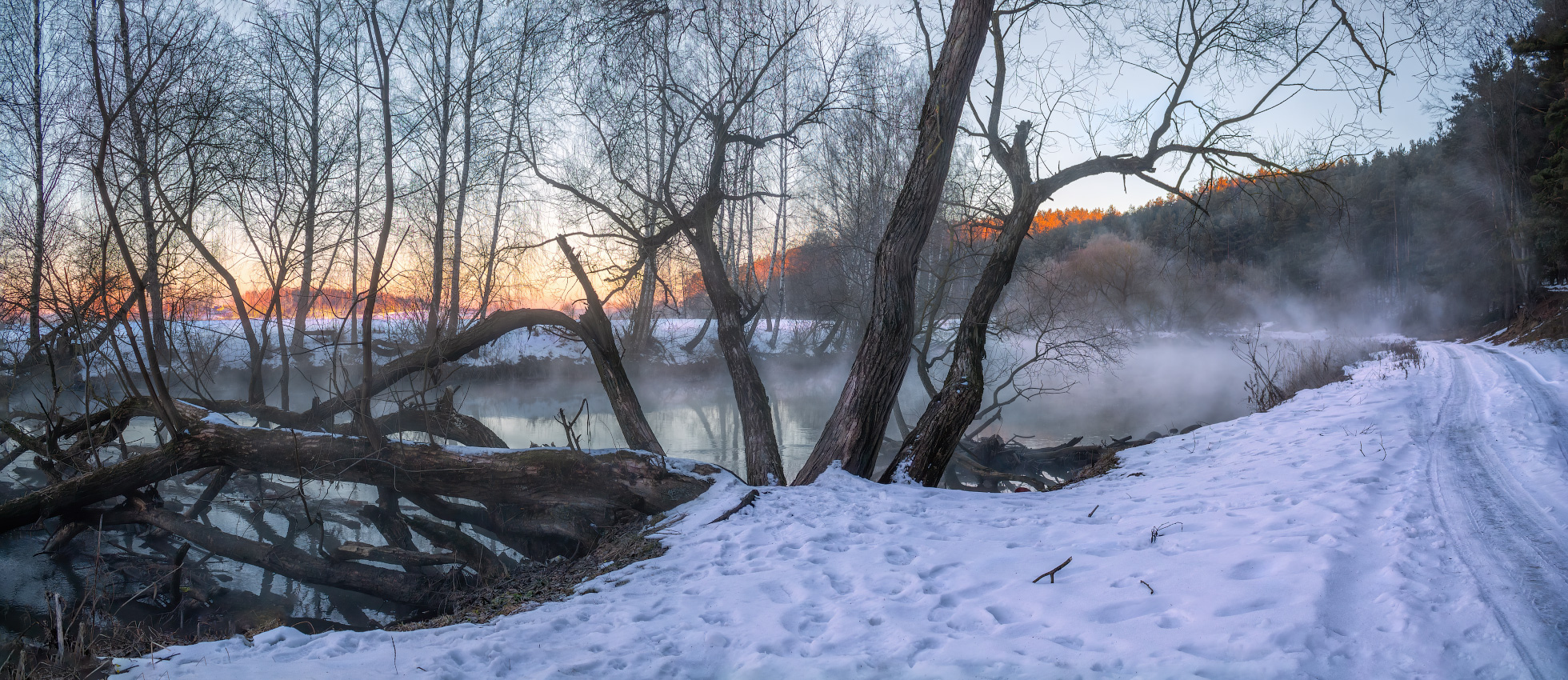 Дымка над рекой | Фотограф Сергей Шабуневич | foto.by фото.бай