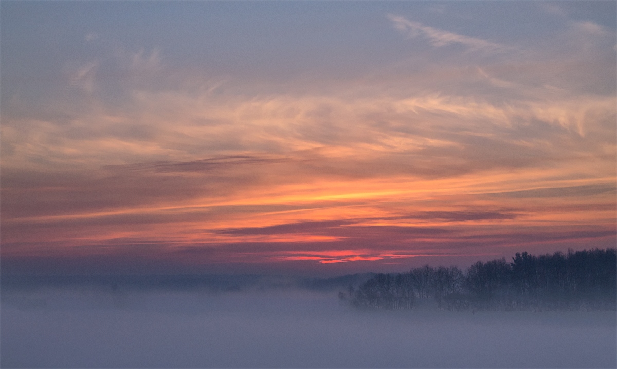 Туманный рассвет | Фотограф Сергей Шабуневич | foto.by фото.бай