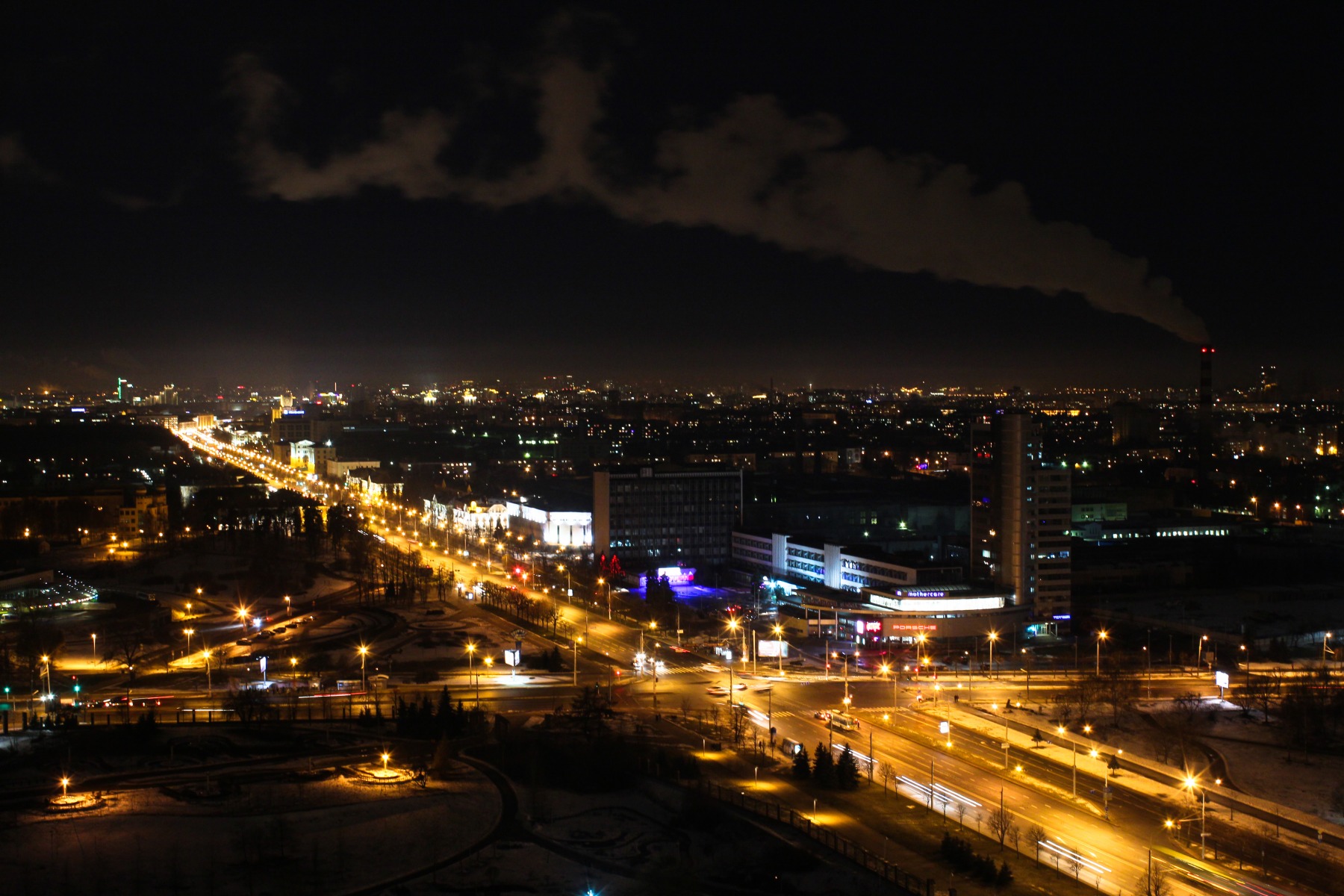 Ночь над Минском | Фотограф Владимир Кравчук | foto.by фото.бай