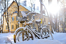 Снежный велосипед | Фотограф Александр Кузнецов | foto.by фото.бай