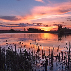 фотограф Валерий Козуб. Фотография "Закат над озером"